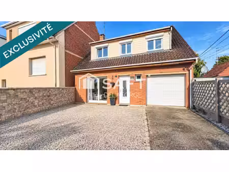 à vendre à divion – maison de ville de 110 m²  4 chambres  jardin  garage et piscine
