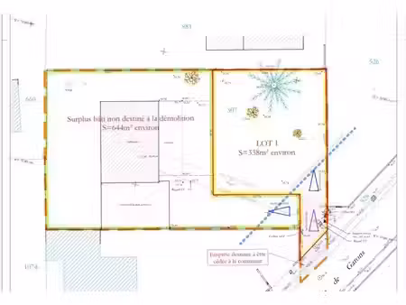 vente terrain 338 m² à manduel (30129)  119 000 €