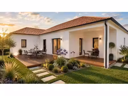 terrain avec maison neuf à vendre