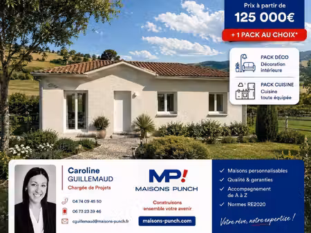 terrain avec maison neuf à vendre