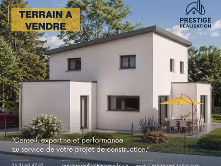 terrain avec maison neuf à vendre