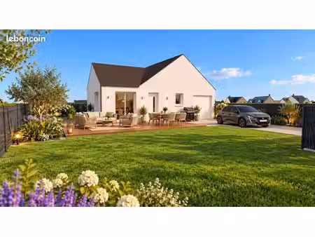 projet de construction d'une maison 63.48 m² avec terrain à langrolay-sur-rance (22)