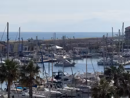 le barcarès front de mer t2 vue mer avec piscine  accès