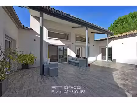 villa contemporaine entre uzès et le pont du gard