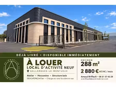 local d'activités à louer