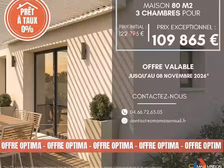 terrain avec maison neuf à vendre
