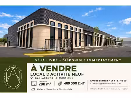 local d'activités à vendre