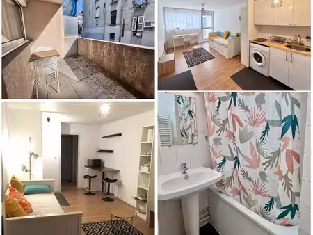 studio meublé avec grand balcon – centre-ville grenoble quartier championnet