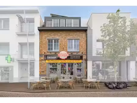 handelsgelijkvloers met appartement op de markt in ternat