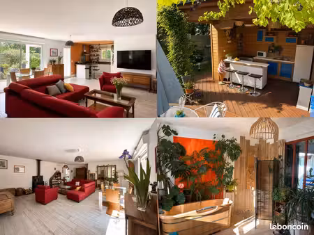 maison de plain-pied  ossature bois  112 m²  piscine et jardin  5 min de châtelaillon-plag