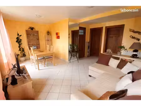 appartement rdc 3 pièces 75m2 . garage. 20m2 d'annexes. jardin