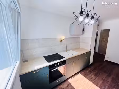 f2 52 m² rénové – balcon – coty – nu ou meublé