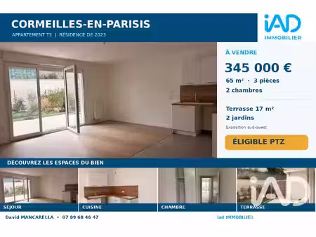 vente appartement 3 pièces