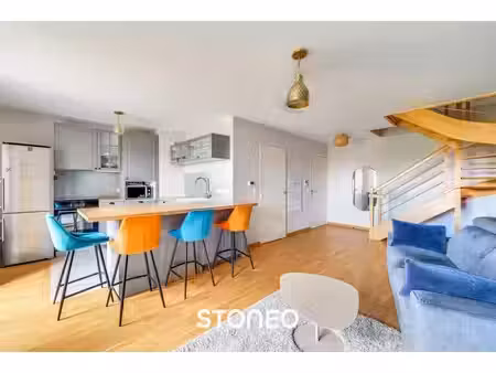 clamart centre - duplex 72m - 2 chambres - avec terrasse et vue dégagée sur jardins