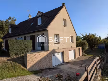 pavillon de 169 m² – habitable de plain-pied  4 chambres  sous-sol complet et jardin de 1 