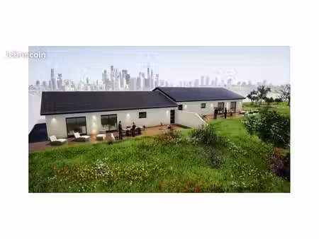 projet maison ou appartements à bâtir de 330m2 déjà viabilisé en deux parcelles sur 1950m2