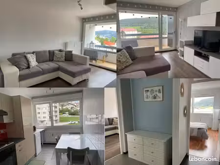 villers-le-lac  appartement meublé lumineux avec balcon et vue sur la vallée