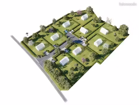 terrain 860 m² appeville annebault