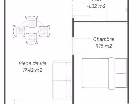 appartement 2 pièces 33 m²