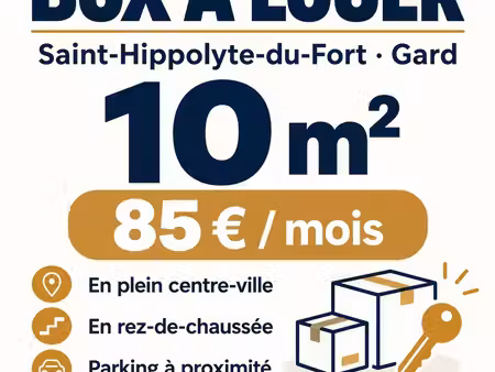 box de stockage 10 m² à louer – saint-hippolyte-du-fort – 85 /mois