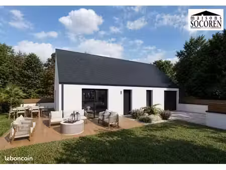 projet de construction d'une maison 70 m² avec terrain à briec (29)