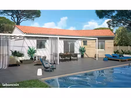 saint-hilaire-de-brethmas : maison neuve de 90 m² avec 3 chambres et terrain de 1 050 m²