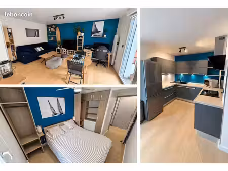 appartement - t2 rénové 44 m² – balcon sud-ouest – 2 parkings – borne électrique