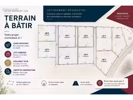 terrain 1 020 m² saint maixant