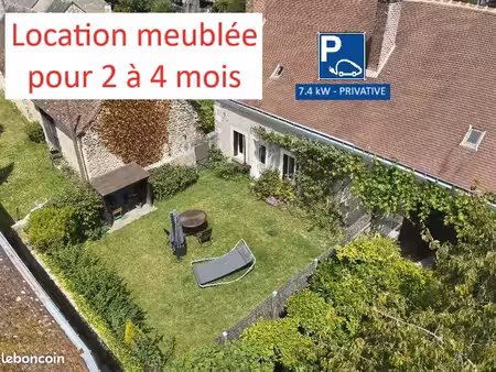 location meublée pour 2 à 4 mois - maisonnette de charme avec jardin