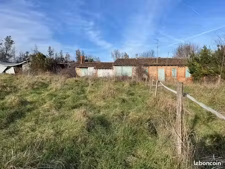 flourens  terrain 14910m2 avec ancienne maison