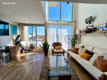 superbe duplex inversé esprit loft 49m2 - balcon et vue dégagée – calme sur cour – nansout
