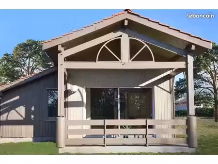 rare – chalet 35 m² + terrain 286 m² – habitable à l’année – labouheyre