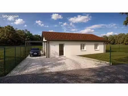 projet de construction d'une maison 80 m² avec terrain à villeneuve-de-marc (38)