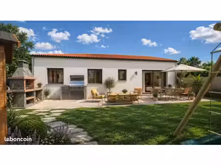 maison contemporaine de plain-pied de 90 m² avec garage à lieuran-lès-béziers (34290) – te