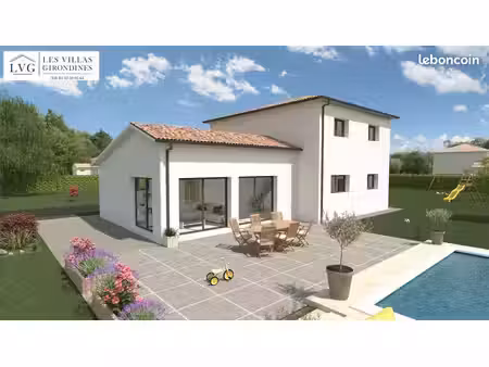 projet de construction d'une maison 140.56 m² avec terrain à merignac (33)