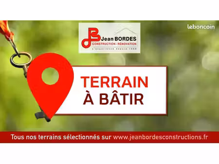 terrain à bâtir de 1025 m² à roquefort (40)