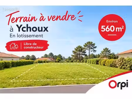 terrain 560 m² ychoux