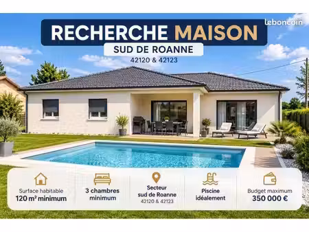 recherche maison au sud de roanne