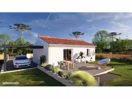projet maison neuve plain-pied (1 ou 2 ch.) avec terrain de 500 m² - saint-martin-de-hinx 