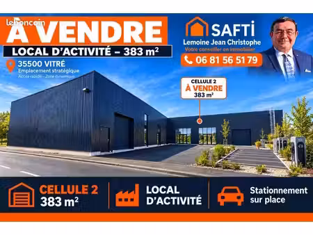 local 383 m² vitre