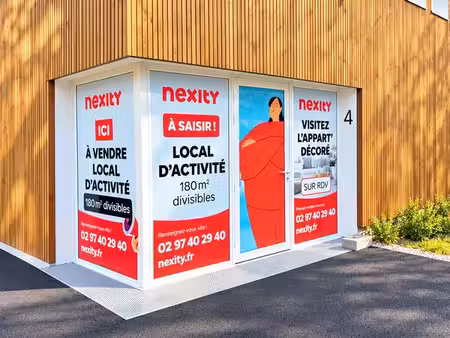 à vendre – local commercial de 181 m² avec 6 parkings – saint-erblon