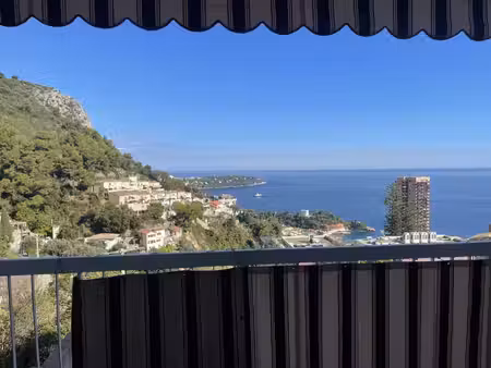 à louer – 2 pièces meublé avec terrasse vue mer – beausoleil
