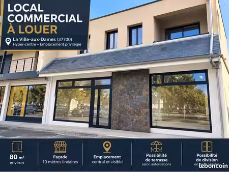 local commercial de 30 à 80 m² – hyper-centre la ville-aux-dames – nombreuses possibilités