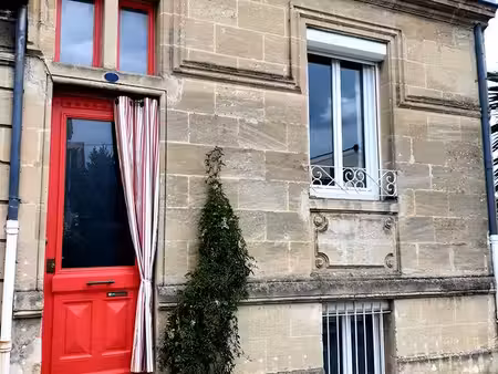 belle échoppe rénovée au coeur de bordeaux saint augustin - 63m2 - 2 chambres - terrasse d