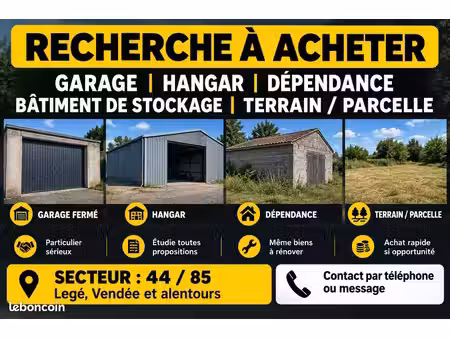 recherche garage hangar