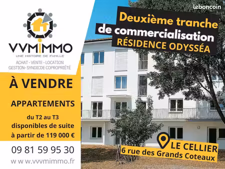 appartement 2 pièces 48 m²