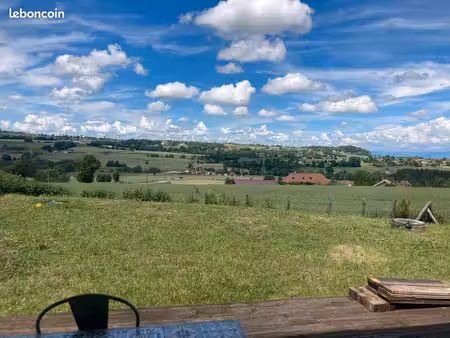 maison t3 en bois (90m²) à la campagne avec vue  jardin et poêle