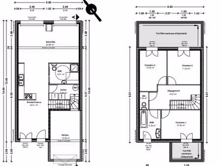 maison récente de 112 m² à rougé (44660)