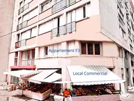 ensemble mixte 96 m² (commerce + f3) vendu loué – st-étienne centre