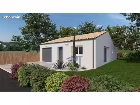 projet de construction d'une maison 77.54 m² avec terrain à paulx (44)